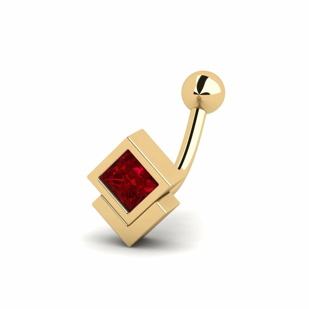 Swarovski Red Ear Piercing Amulet