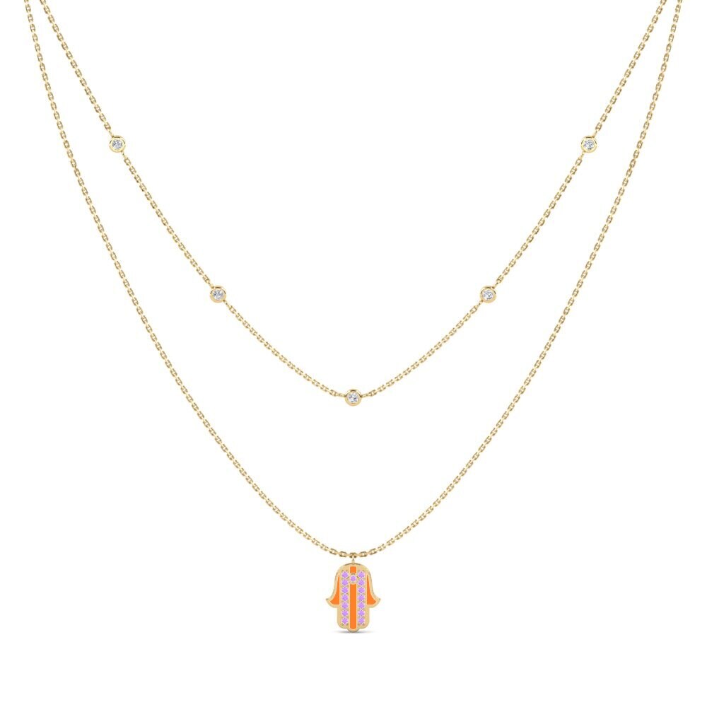 Amethyst Women's Necklace Amuseren