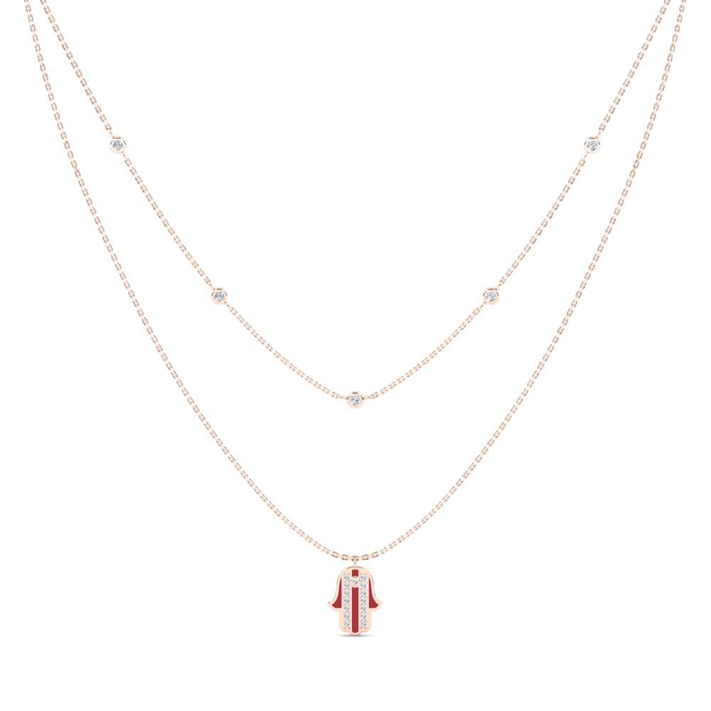 14ct Rose Gold Women's Necklace Amuseren