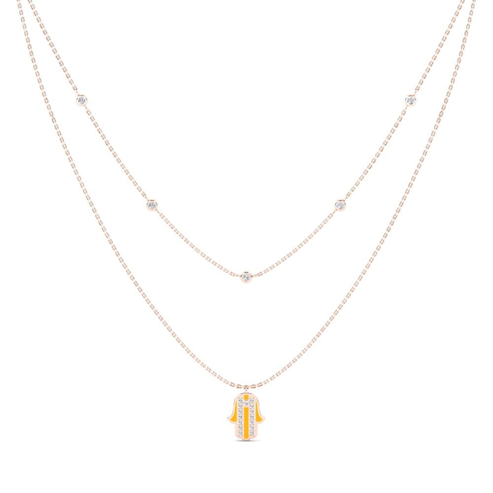 9ct Rose Gold Women's Necklace Amuseren
