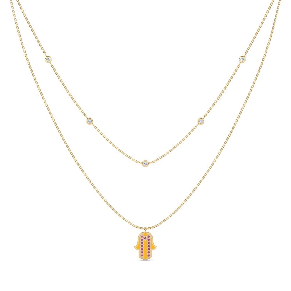 Rhodolite Garnet Women's Necklace Amuseren