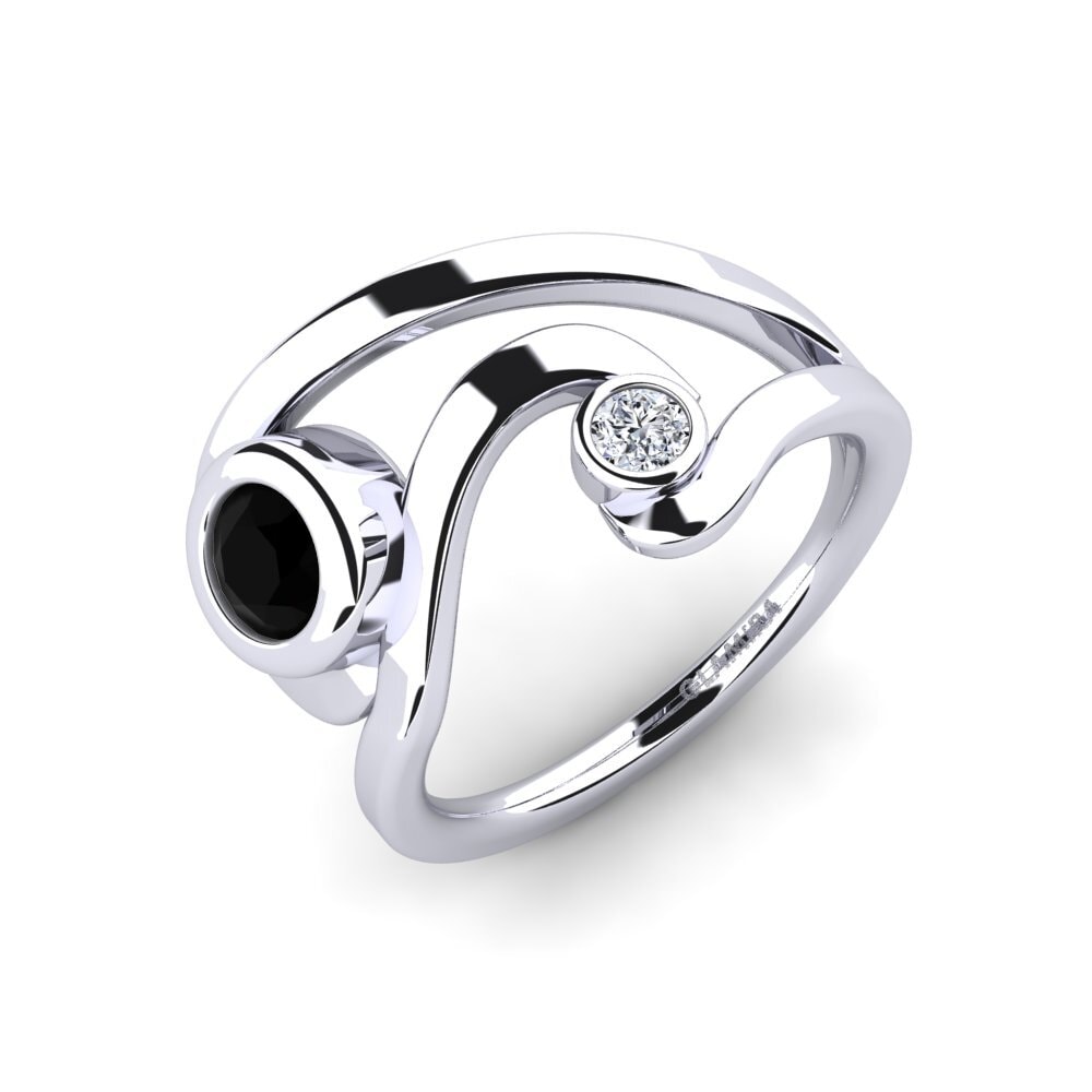 Schwarzer Diamant Ring Anacelis