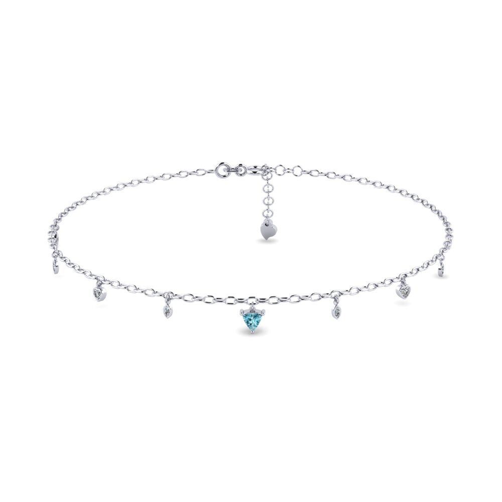 Blue Zircon Women's Anklet Anahit