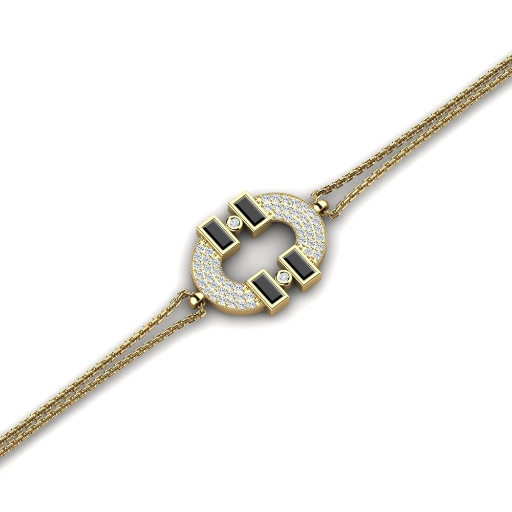 Baguette Zafiro negro Pulsera de Mujer Analyse