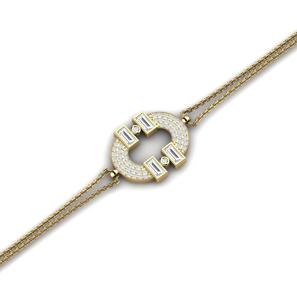 Baguette Zafiro blanco Pulsera de Mujer Analyse