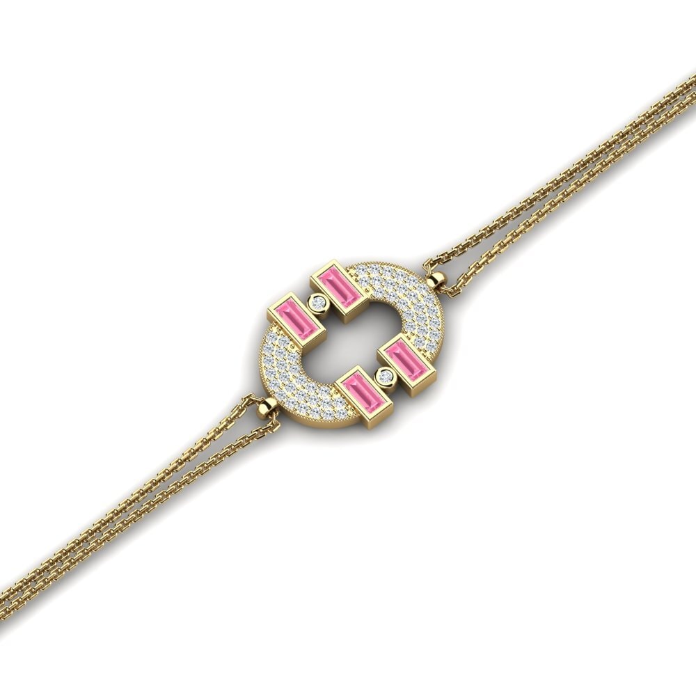 Baguette Zafiro Rosado Pulsera de Mujer Analyse