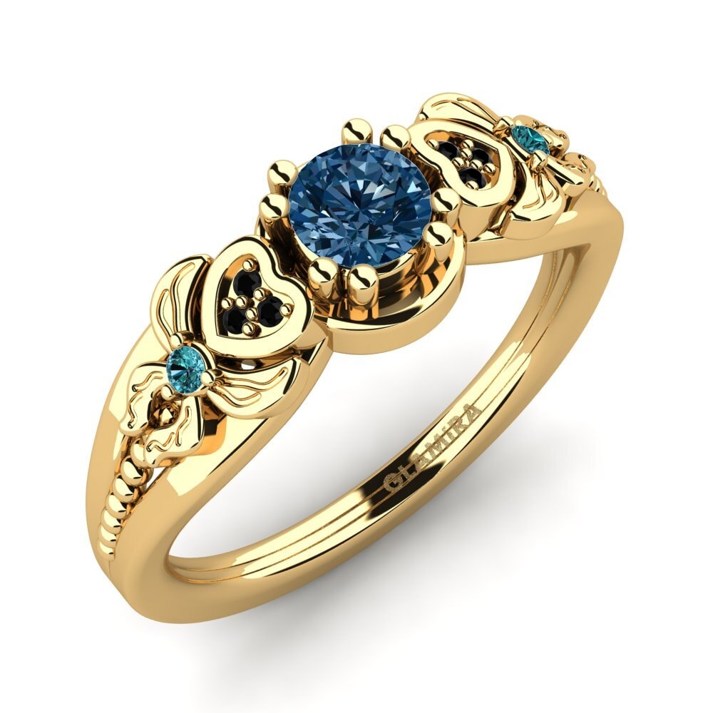 Blue Diamond Women's Ring Anamir