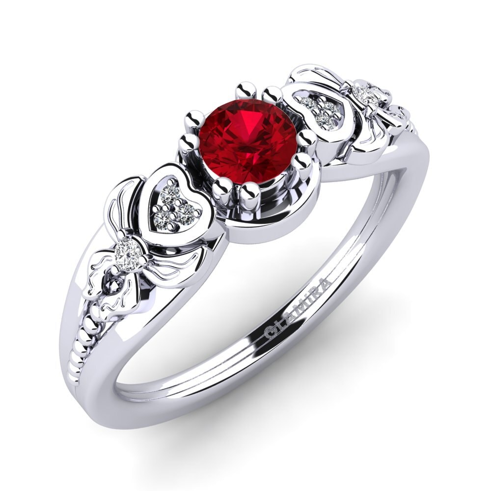 Red Zirconia Women's Ring Anamir