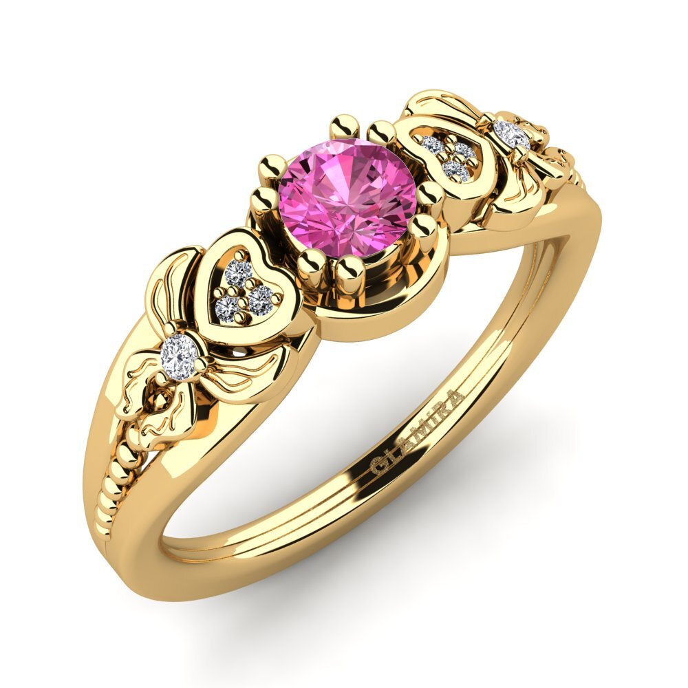 Pink Topaz Women's Ring Anamir