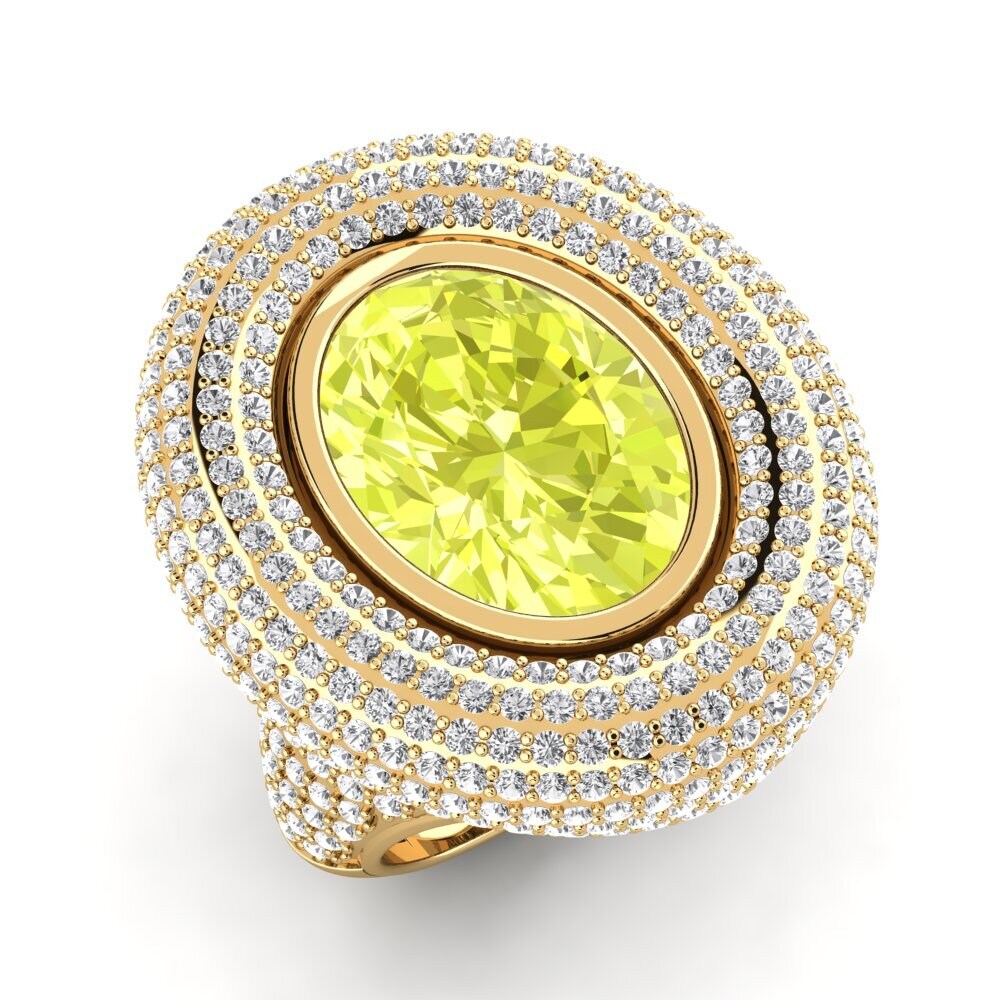 14k Oro Amarillo Anillo Anaphiel