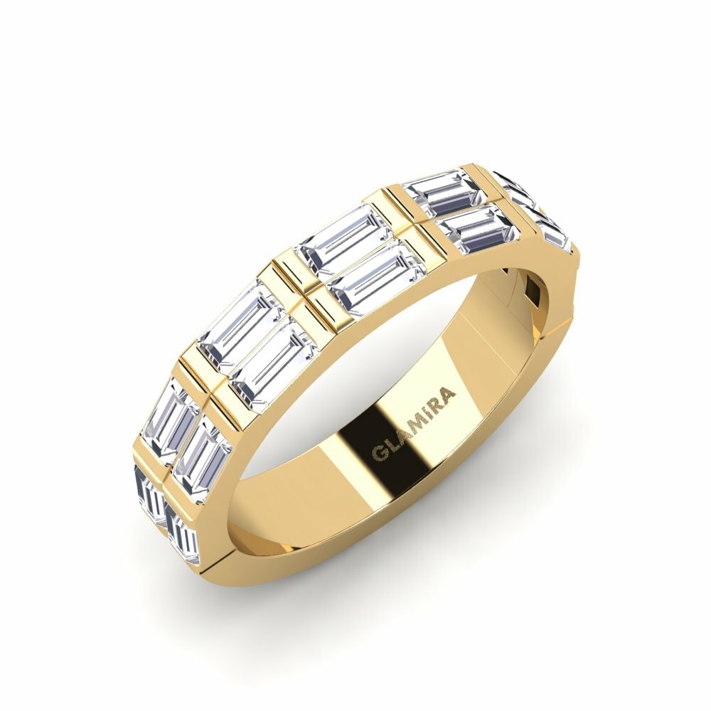 Fashion Diamond 14k Yellow Gold Ring Anatolya