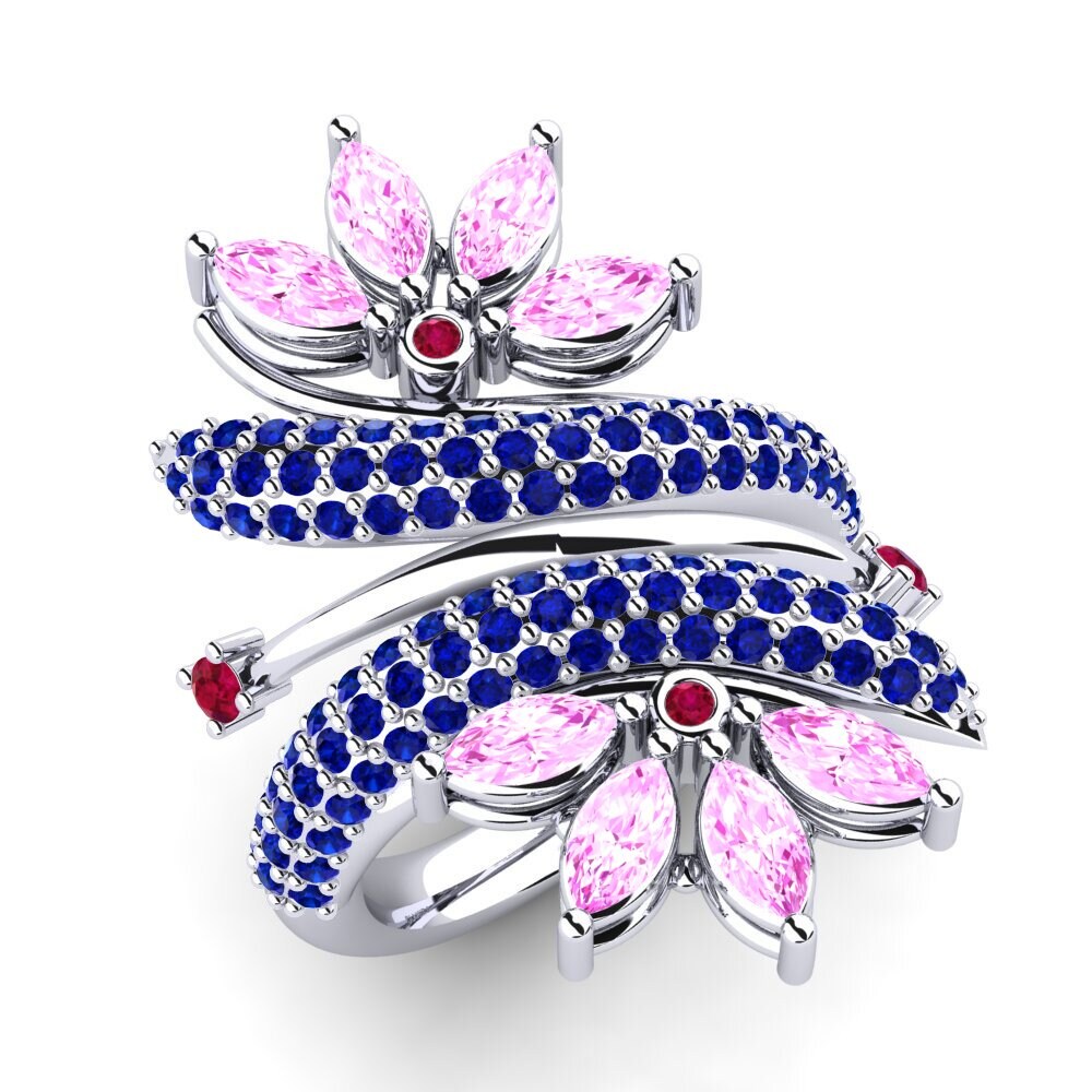 Marquise Pink Sapphire Ring Anda