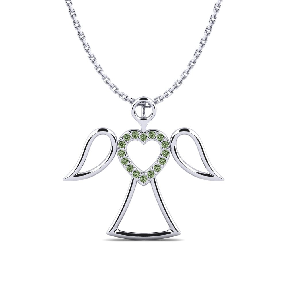 Diamant Vert Pendentif pour femme Andegasi