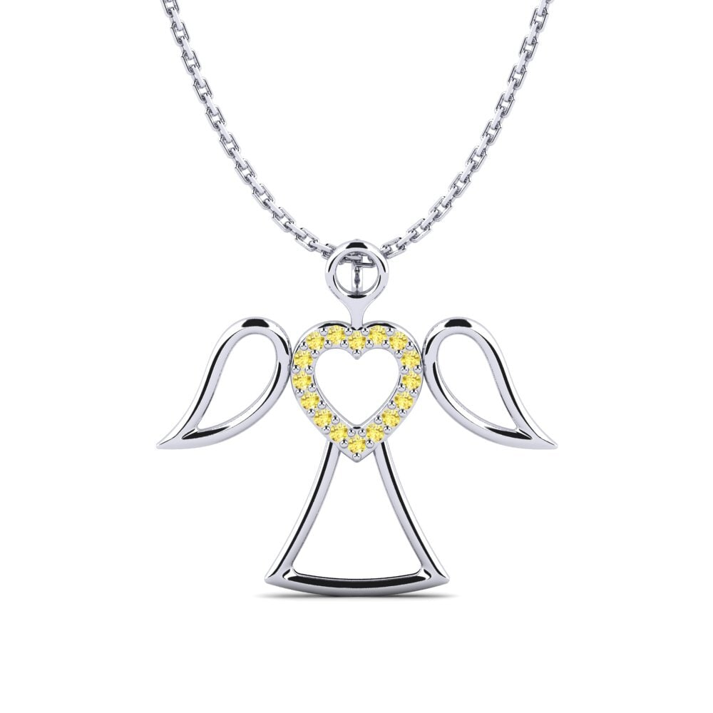 Yellow Sapphire Women's Pendant Andegasi