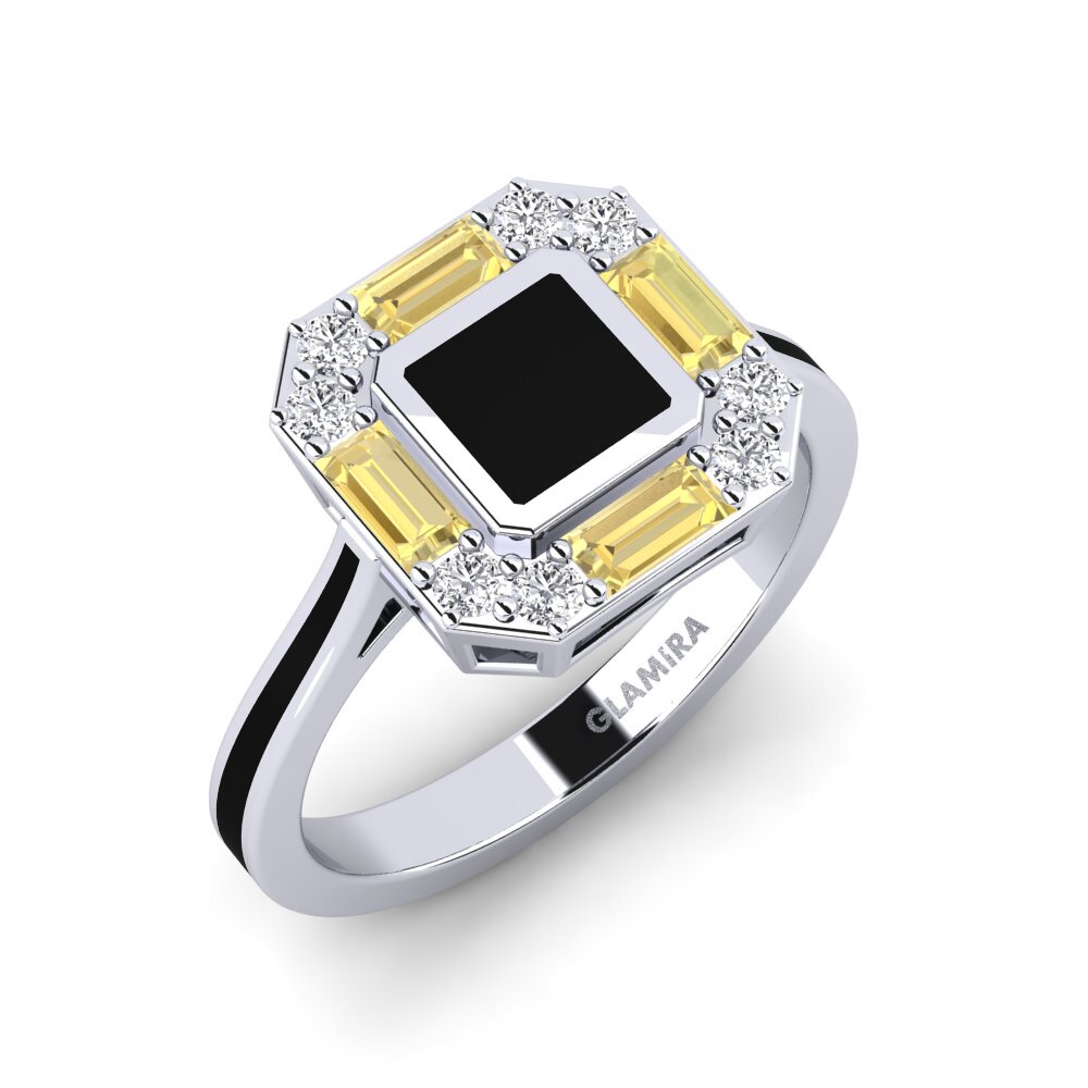 Zafiro amarillo Anillo Andelnans