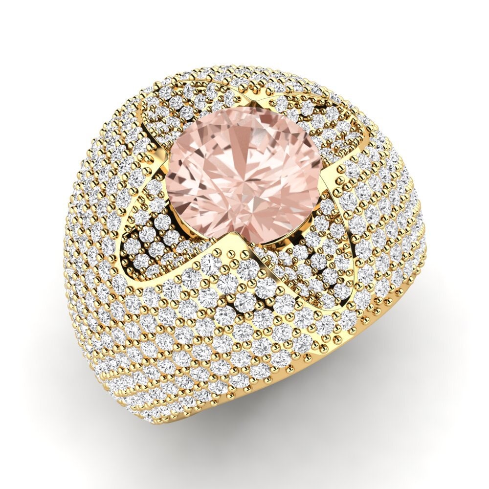 14k Oro Amarillo Anillo Andin