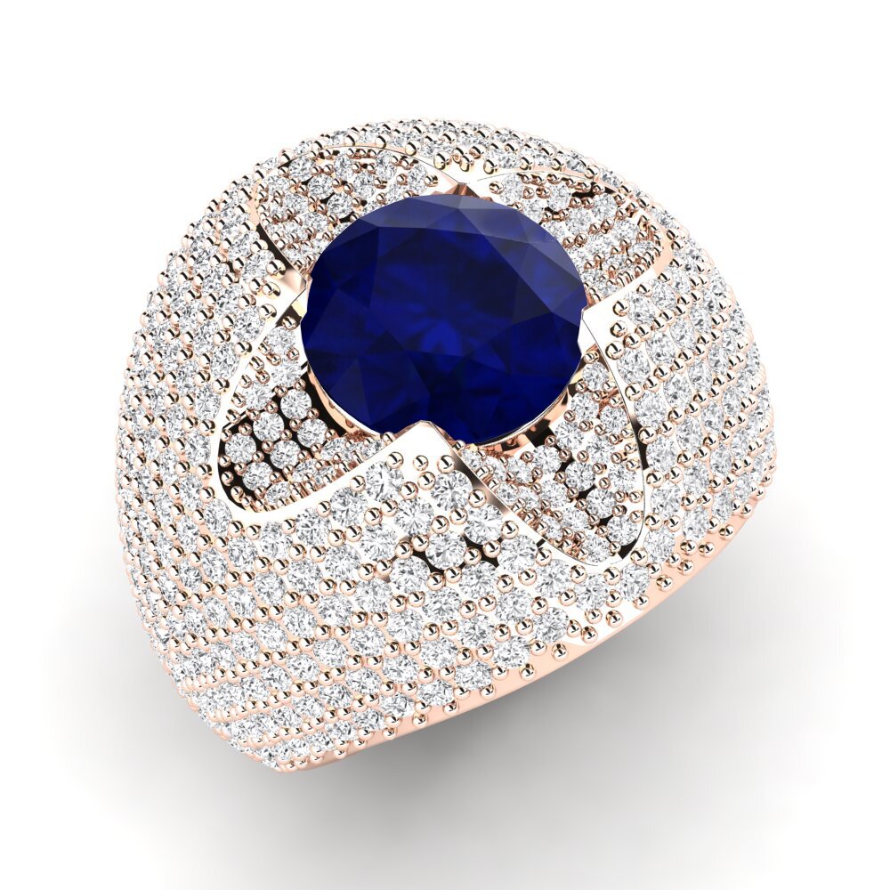 14k Rose Gold Sapphire Ring Andin