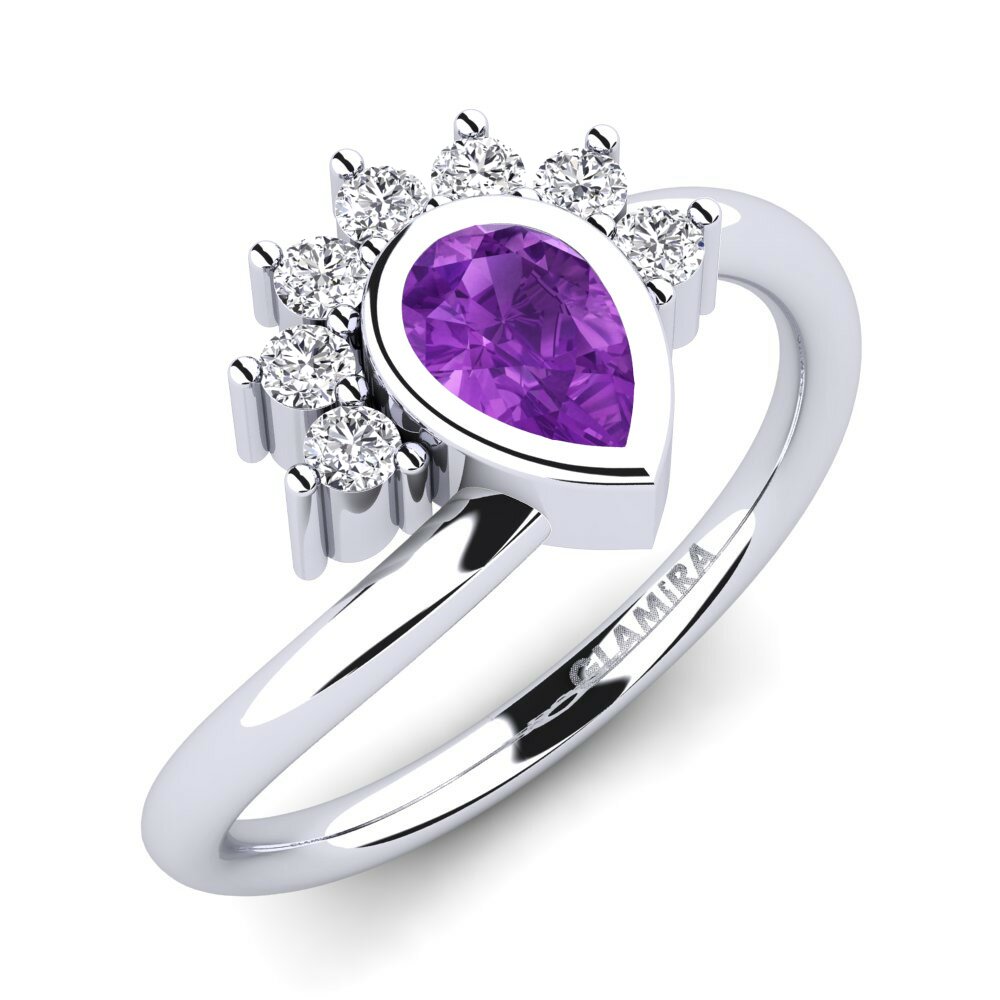 Amethyst Engagement Ring Andolina