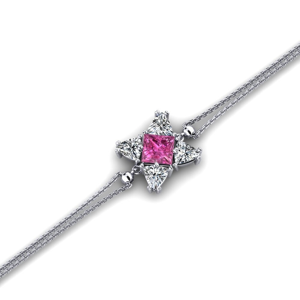 Princess Pink Topaz Women's Bracelet Andret