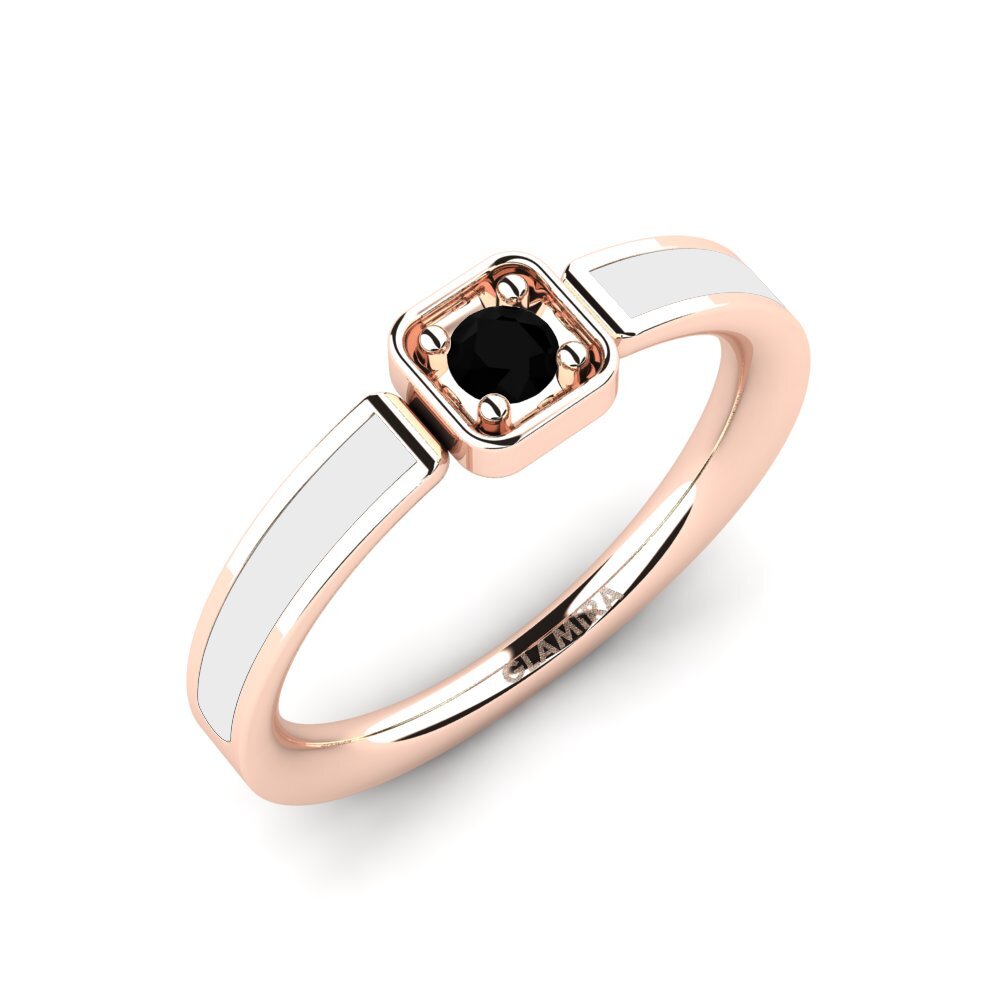 Schwarzer Diamant Verlobungsring Andromaca