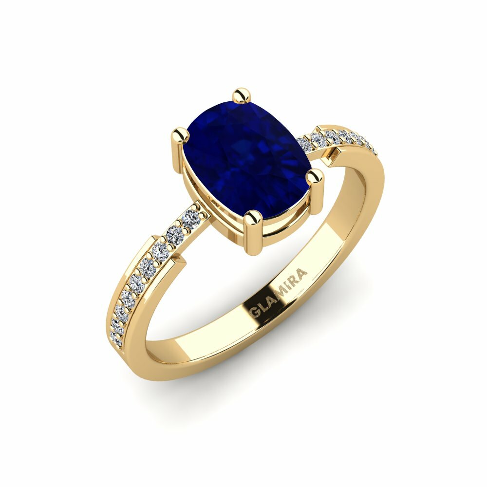 Saphir Bague de fiançailles Anegy - Cushion