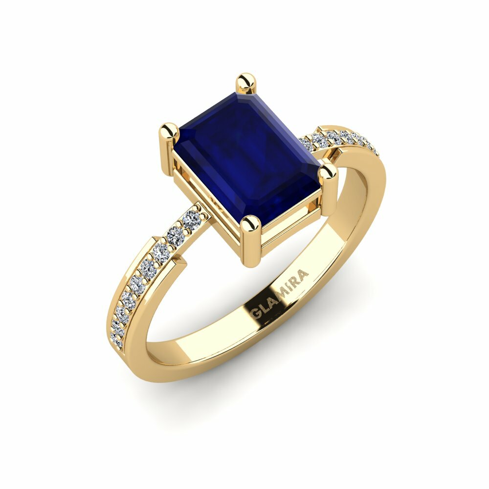 Saphir Bague de fiançailles Anegy - Emerald