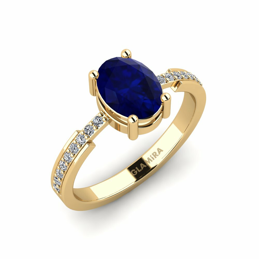 Saphir Bague de fiançailles Anegy - Oval