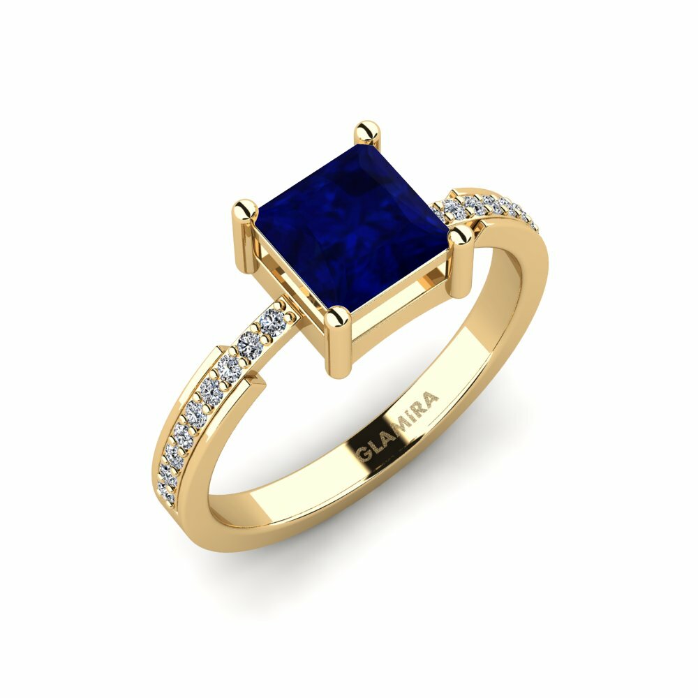 Saphir Bague de fiançailles Anegy - Princess