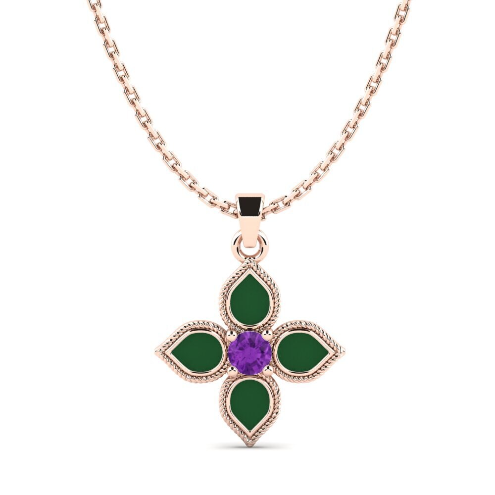 Amethyst Women's Pendant Anello