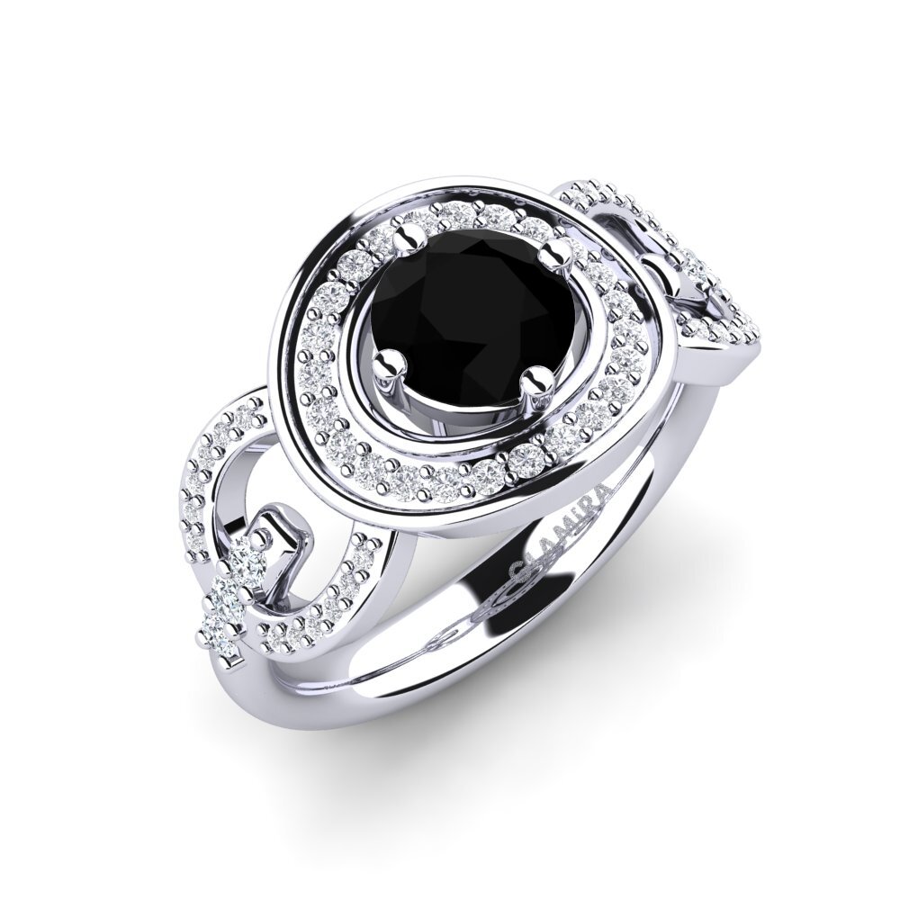 Black Diamond Engagement Ring Anfisa