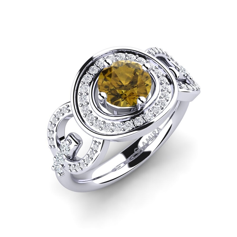 Brown Zircon Engagement Ring Anfisa