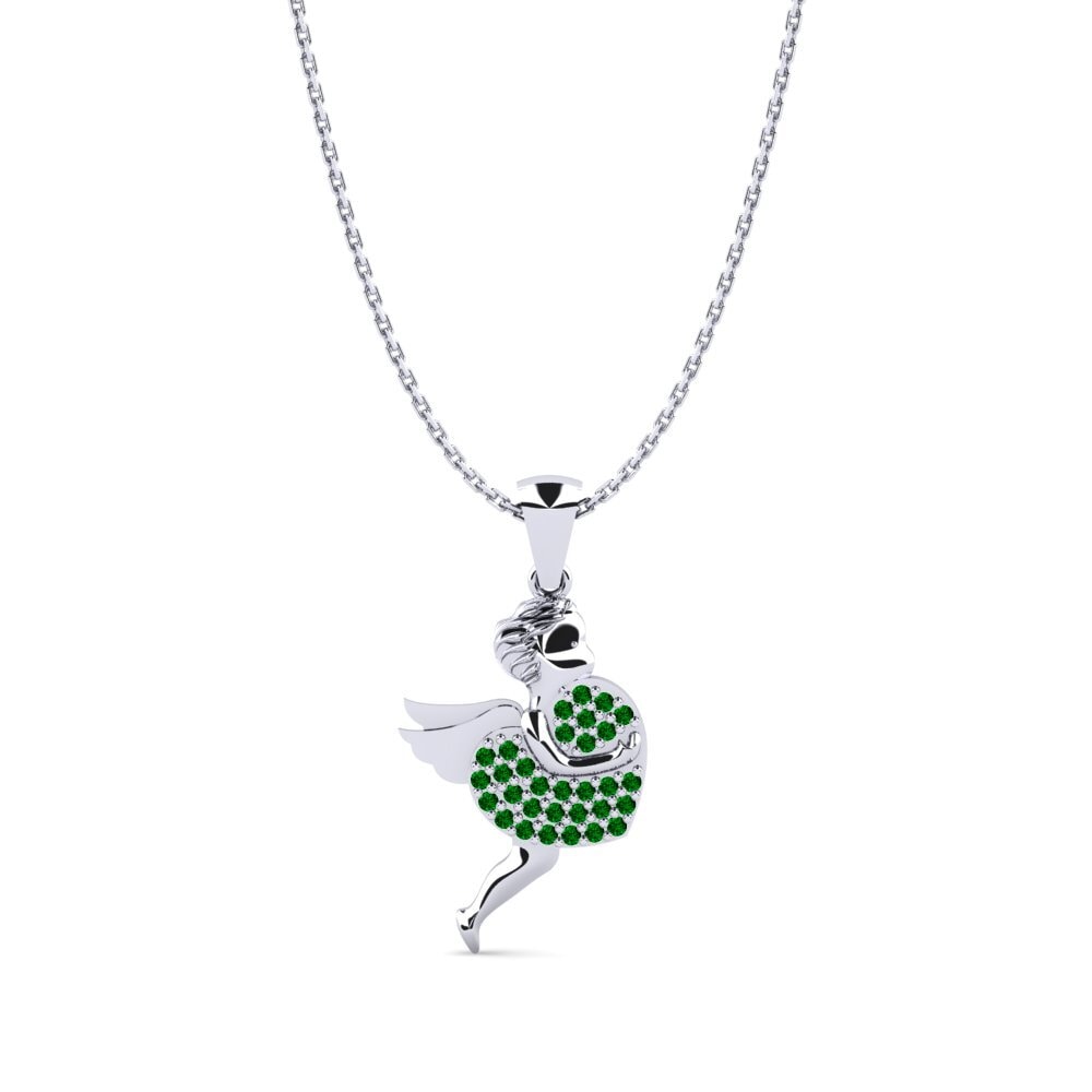 Grüner Zirkonia Angel Anhänger Taffia