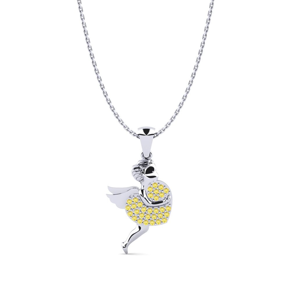 Yellow Sapphire Women's Pendant Taffia