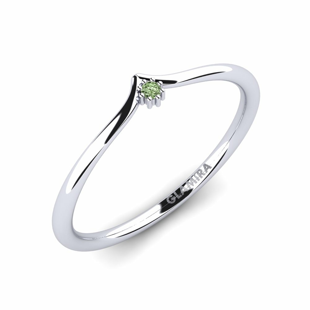 Green Diamond Engagement Ring Angelika