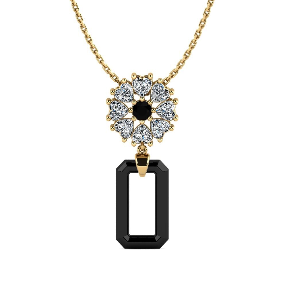Black Onyx Women's Pendant Angelo
