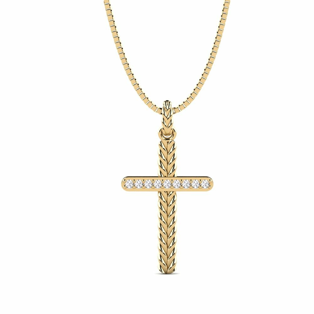 Oro Giallo 750 Ciondolo da uomo Anguison