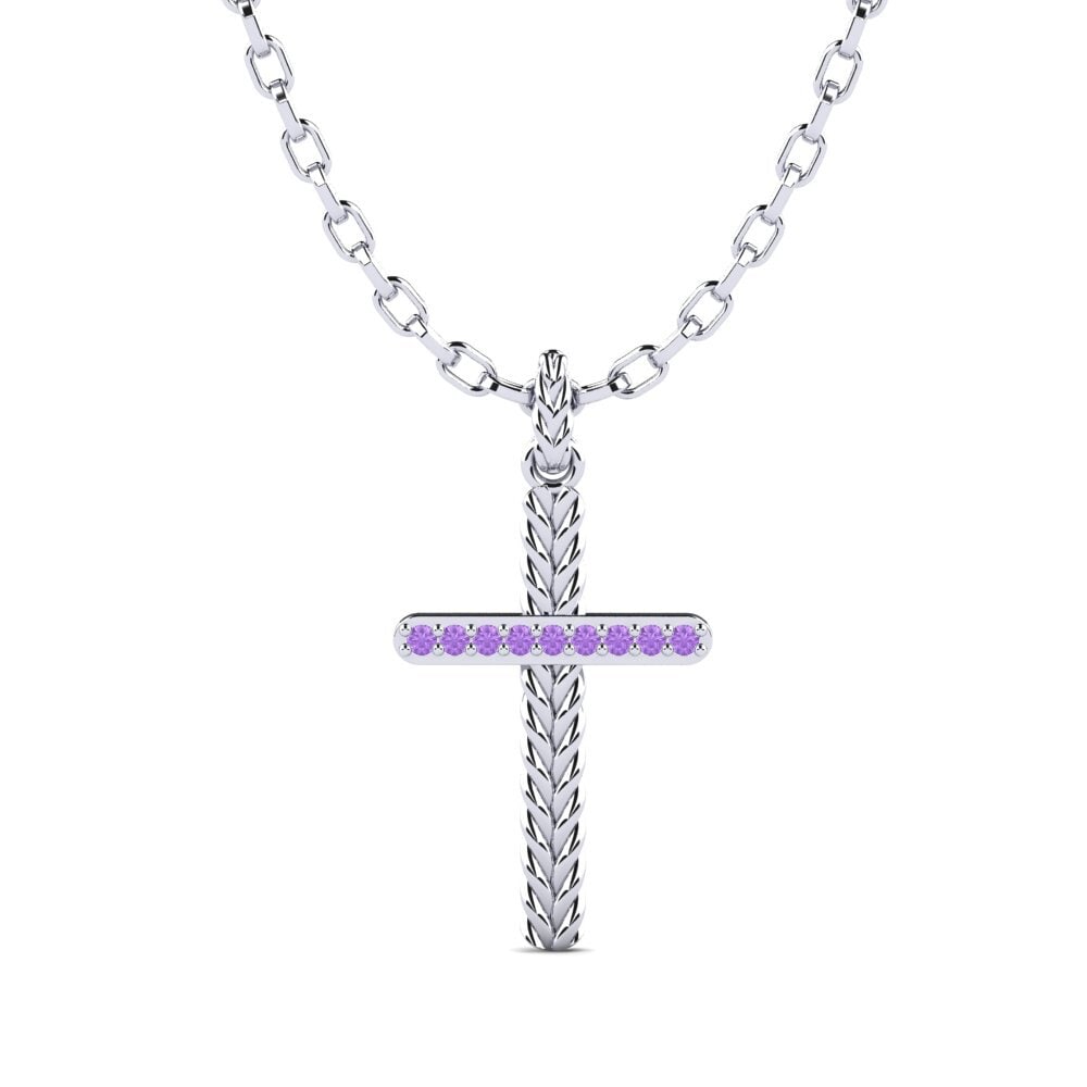 Améthyste Pendentif pour homme Anguison