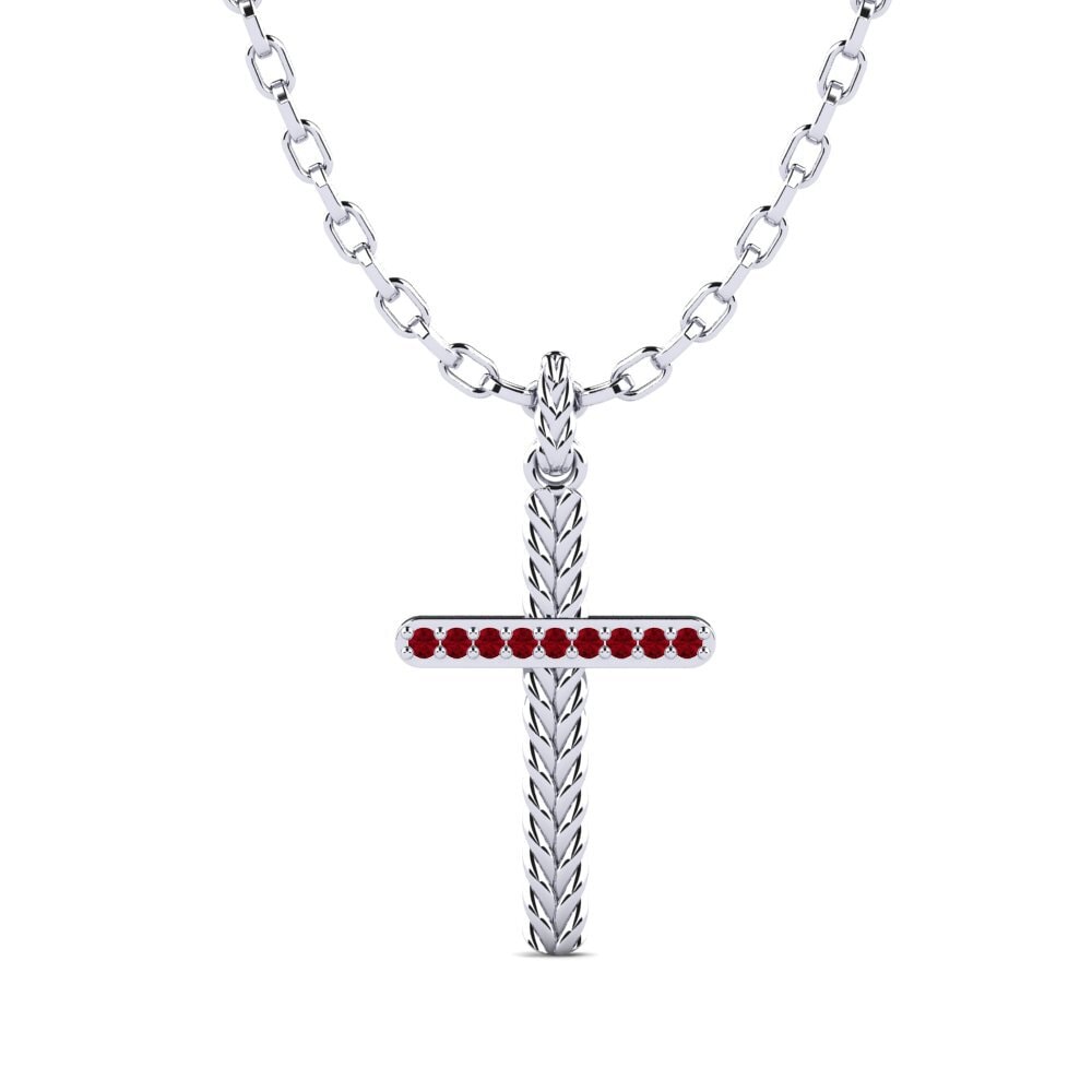 Red Zirconia Men's Pendant Anguison