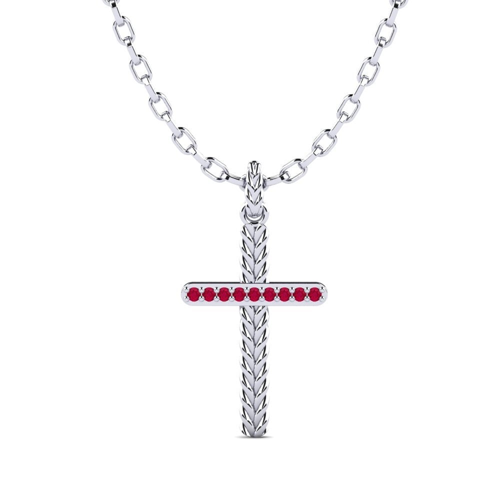 Rubis Pendentif pour homme Anguison