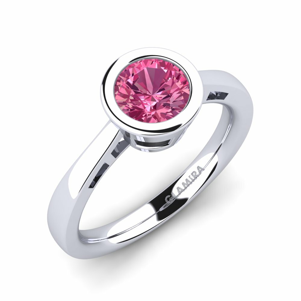 Pink Tourmaline Engagement Ring Anielo