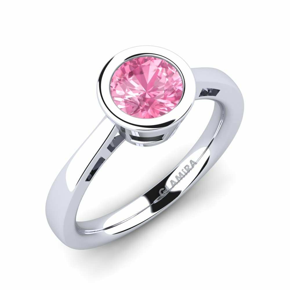 Pink Sapphire Engagement Ring Anielo