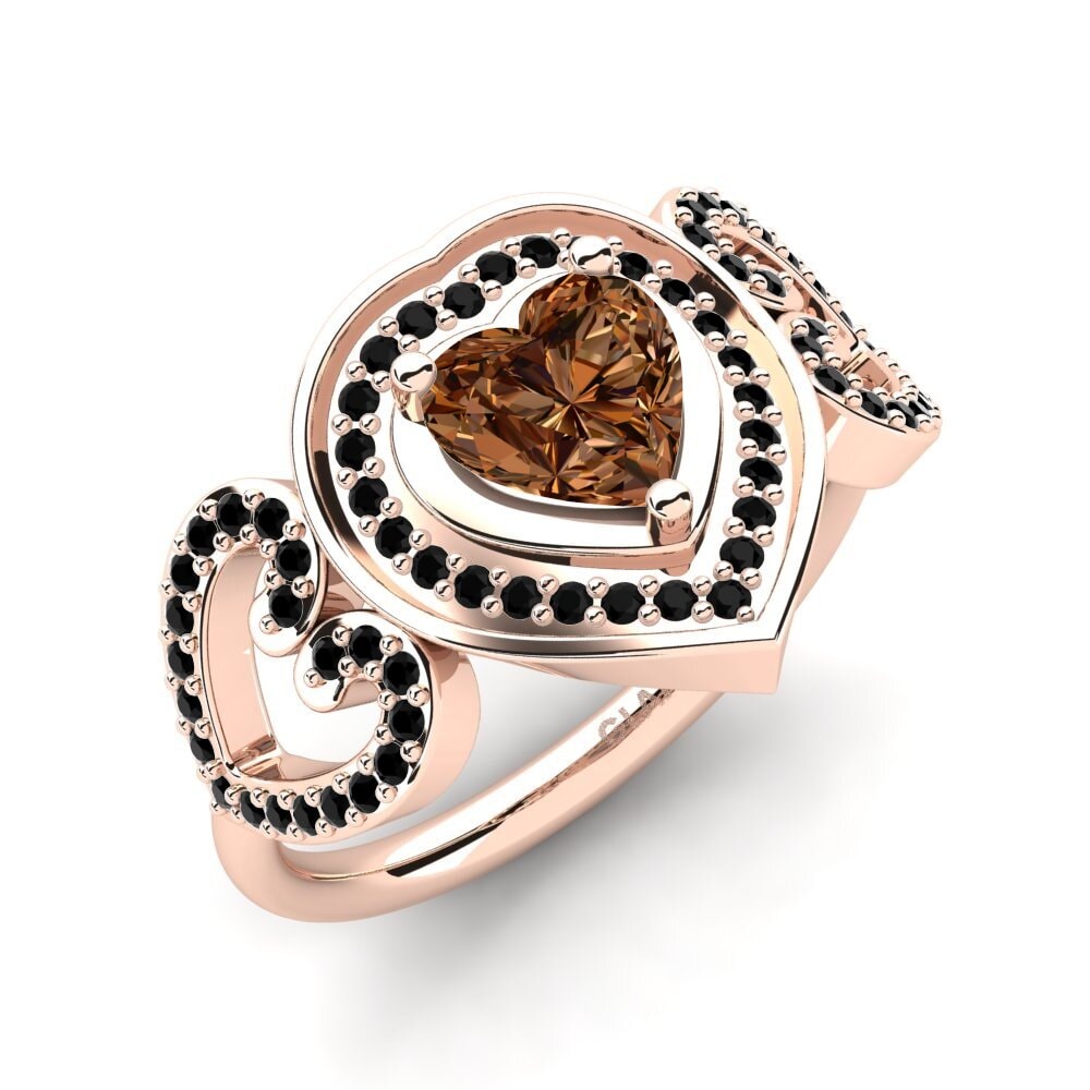 Rotgold 750 Brauner Diamant Ring Anisah
