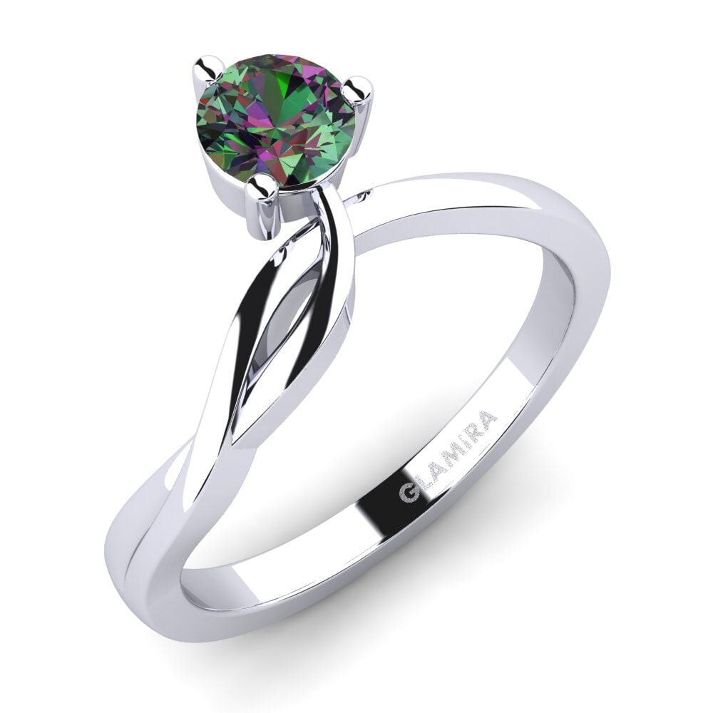 Topacio Místico Anillo de compromiso Anissa 0.5 crt
