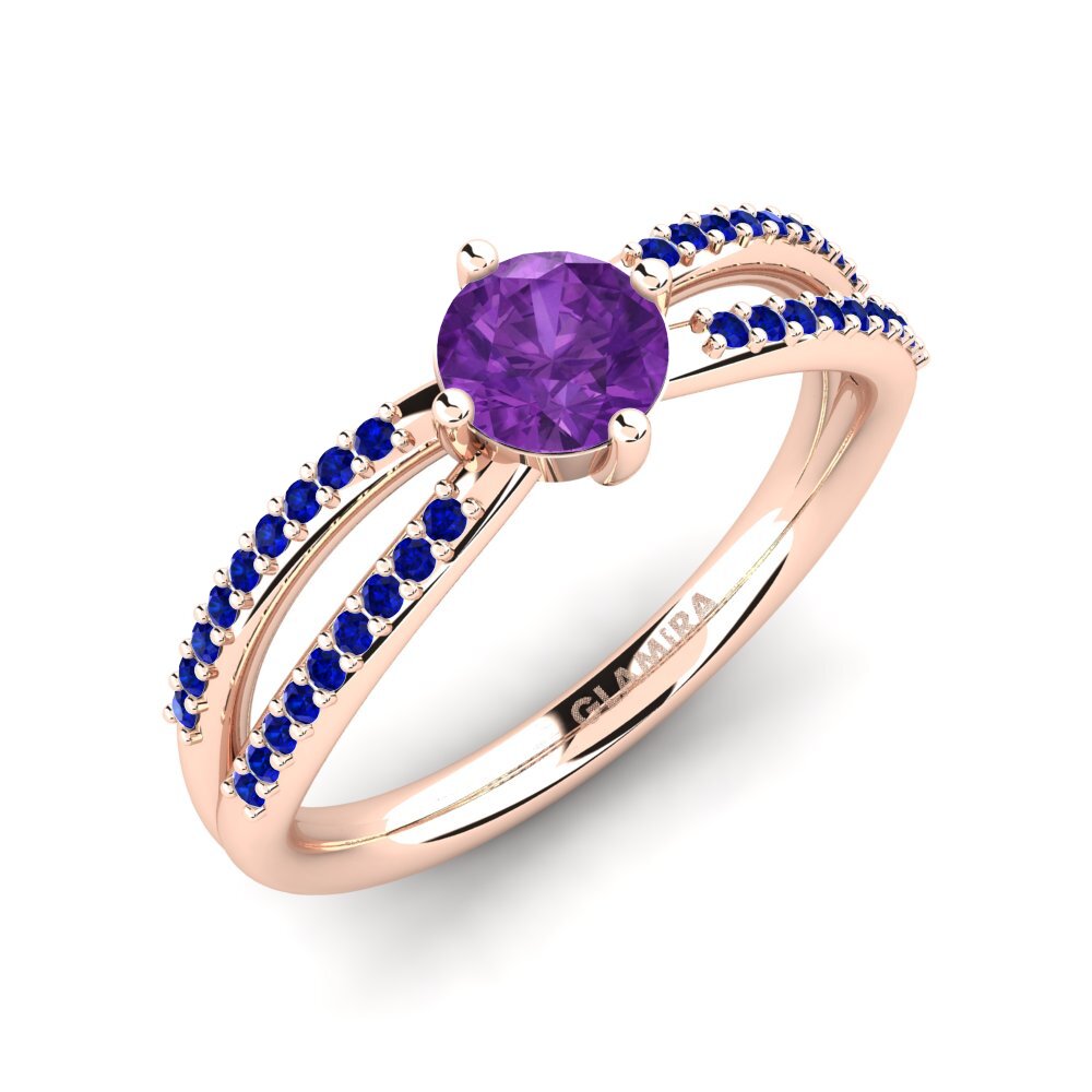 Amethyst Engagement Ring Aniyalise