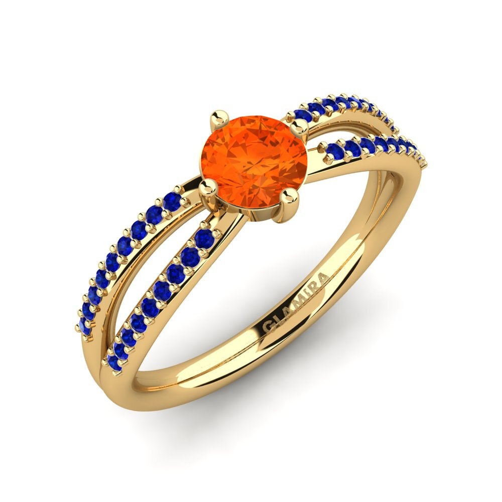 Gelbgold 750 Verlobungsringe Aniyalise