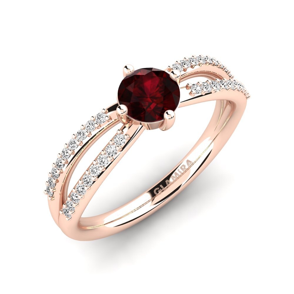 Garnet Engagement Ring Aniyalise