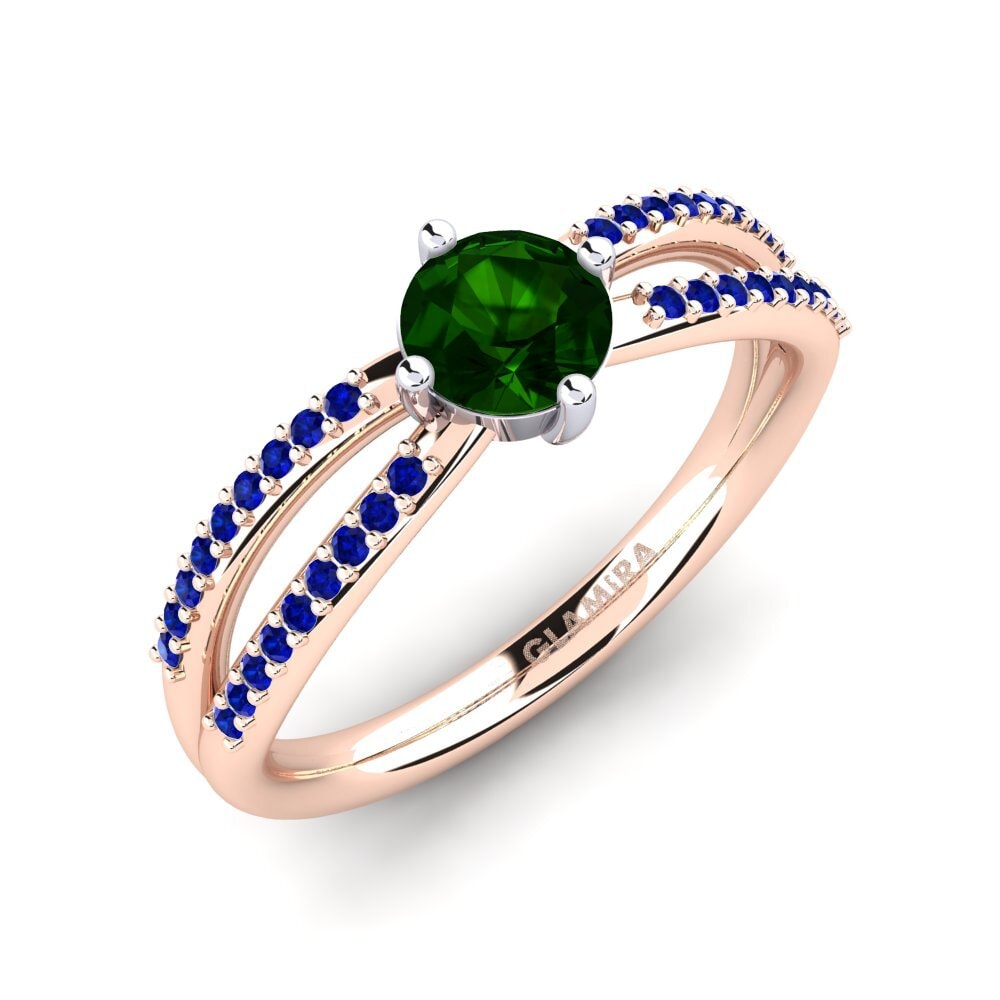 14k Rose & White Gold Engagement Ring Aniyalise