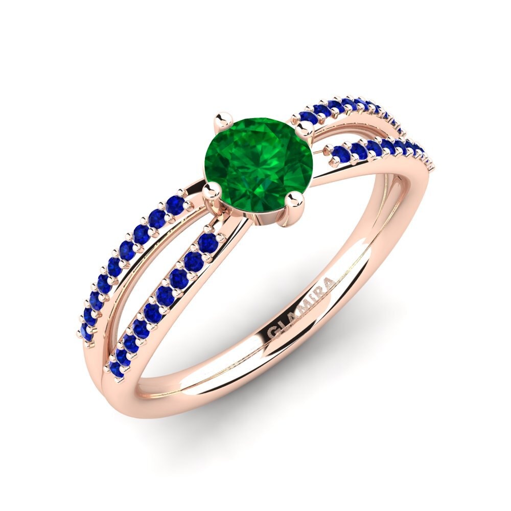 Emerald (Lab Created) Engagement Ring Aniyalise