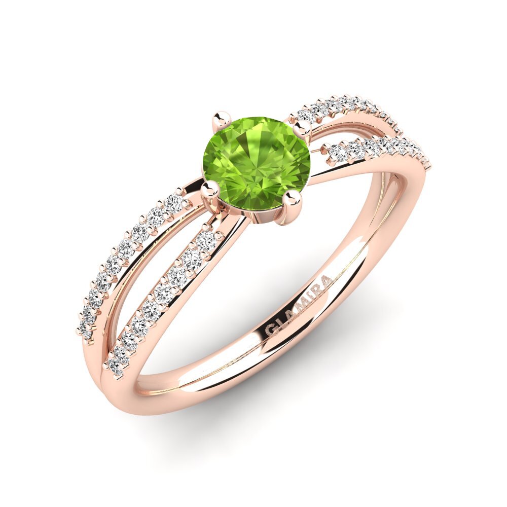 Peridot Engagement Ring Aniyalise