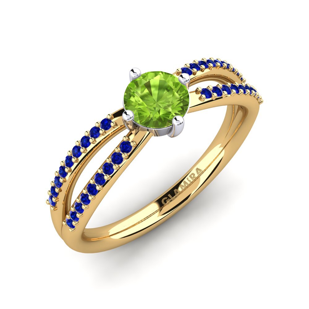 14k Yellow & White Gold Engagement Ring Aniyalise